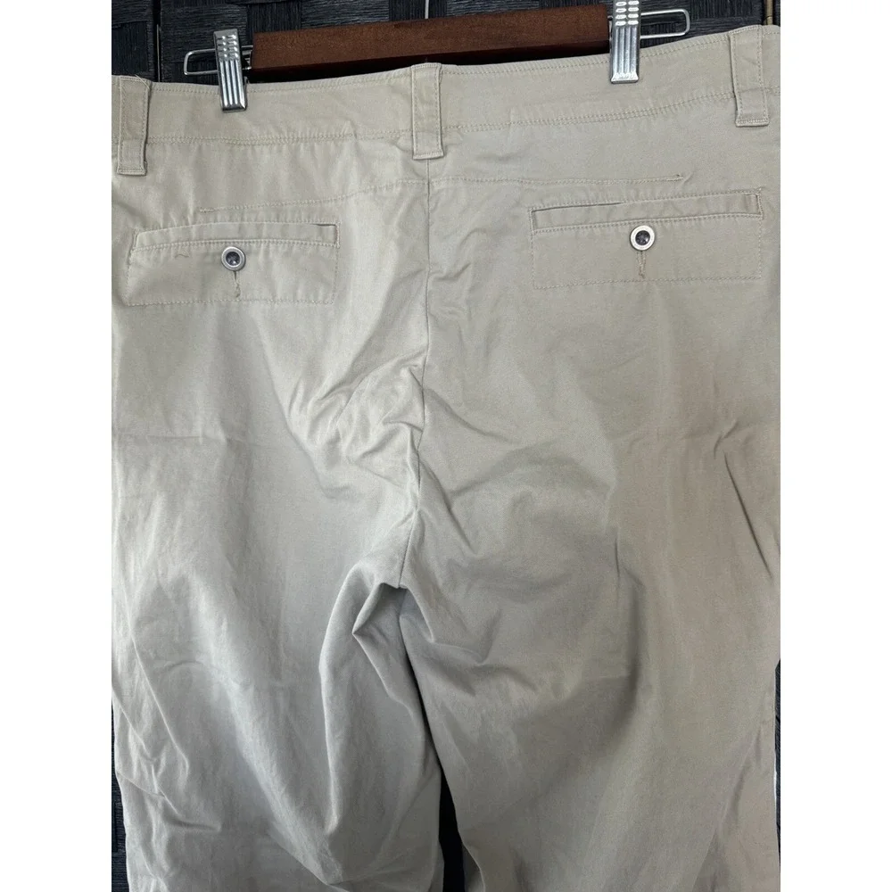 PGA Tour Mens Golf Pants Khaki 34 x 30 Stretch Straight Leg